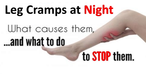 leg muscles spasm at night